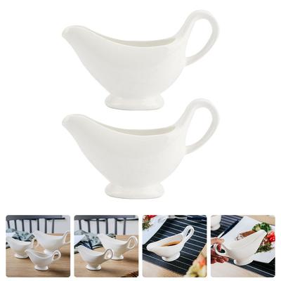 2 Pcs Dispenser Condimentos Molho Barco Recipientes de Alimentos com Tampas Molheira Mini Tigelas de Cerâmica
