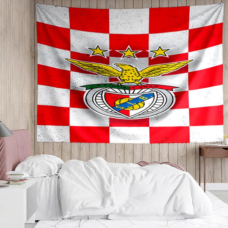 Ben Football Crest Printed Printed Tapestry, for Bedroom,Livingroom, dormitory, Large Wall Decor, Fabric Decor Fan Birthday Gifts