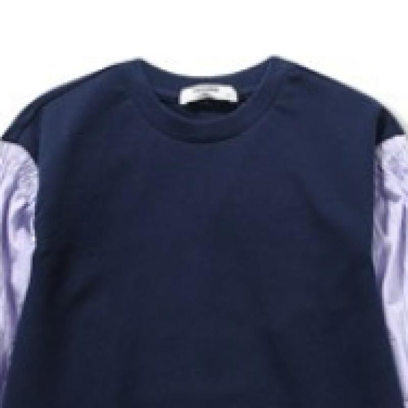 [Renoma Kids] Renoma Kids Girls  Woven Sleeve Sweatshirt