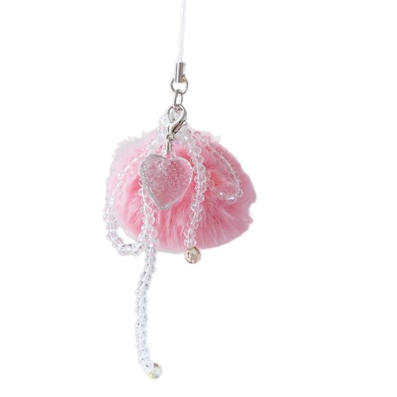 Mărgele de mărgele inimă stea pandantiv telefon farmec agățat frânghie dulce lanț telefon curea geantă decorare șnur breloc accesoriu