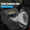 Car Mini Portable Solar Car Cooler Exhaust Fan Sunlight Recharging Exhausts Hot Air Strange Odor Solar Exhaust Fan Auto Interior