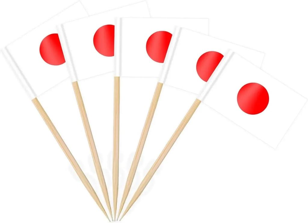 Thailand Toothpick Flags Picks, 100 Pcs Small Tiny Croatia Cupcake Toppers Stick Flags Double-sided for World Cup, National Day