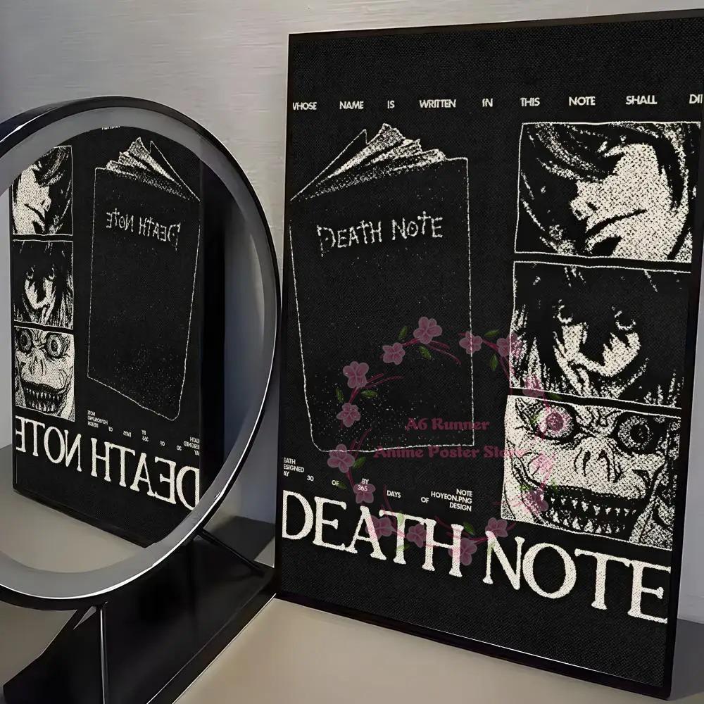 

Anime D-Death Note Painting Calligraphy High-Quality Cotton Canvas Poster Wall Art For Living Room Modern Coffee House Decoration A4 21X30cm No Frame