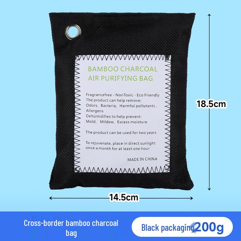 Bamboo Charcoal Bag: High-Efficiency Odor & Formaldehyde Removal, Powerful Air Purification with Activated Carbon