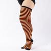 Striped Women Stockings Over Knee Long Socks Fashion Women Keep Warm Long Socks Black White Striped Hosiery