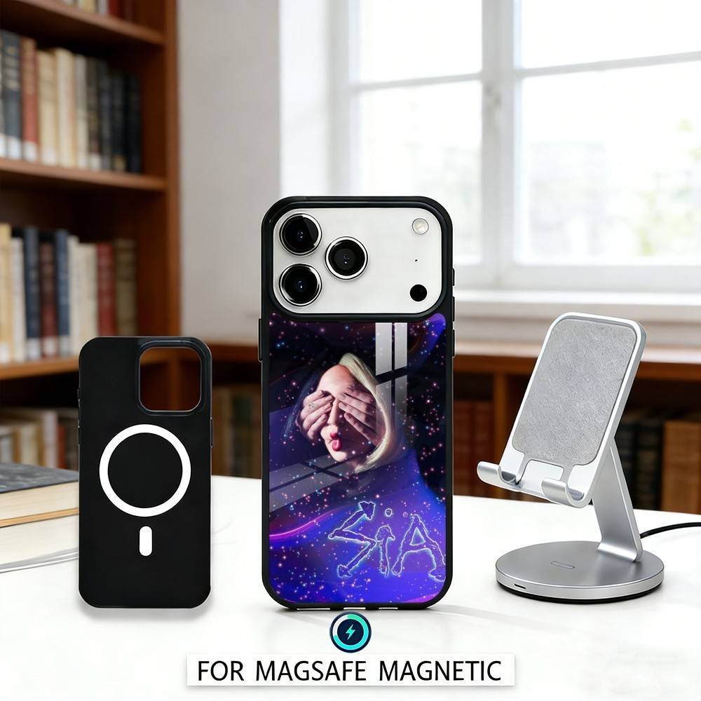 Singer S-Sia-T-Titanium Phone Case For iPhone17,16,15,14,13,12,Pro,Max,Magnetic For Magsafe Wireless Charging iPhone15PROMAX