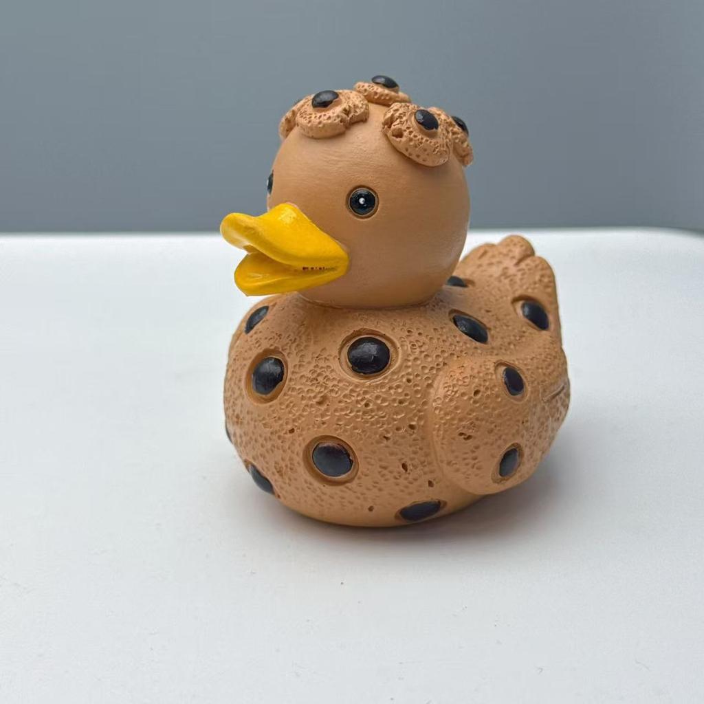 Weihnachtsdekoration Lebkuchen Süßigkeiten Ente Statue Niedliche Fruchtente Figur Kreatives Heim Schreibtisch Ornament Weihnachtsgeschenke