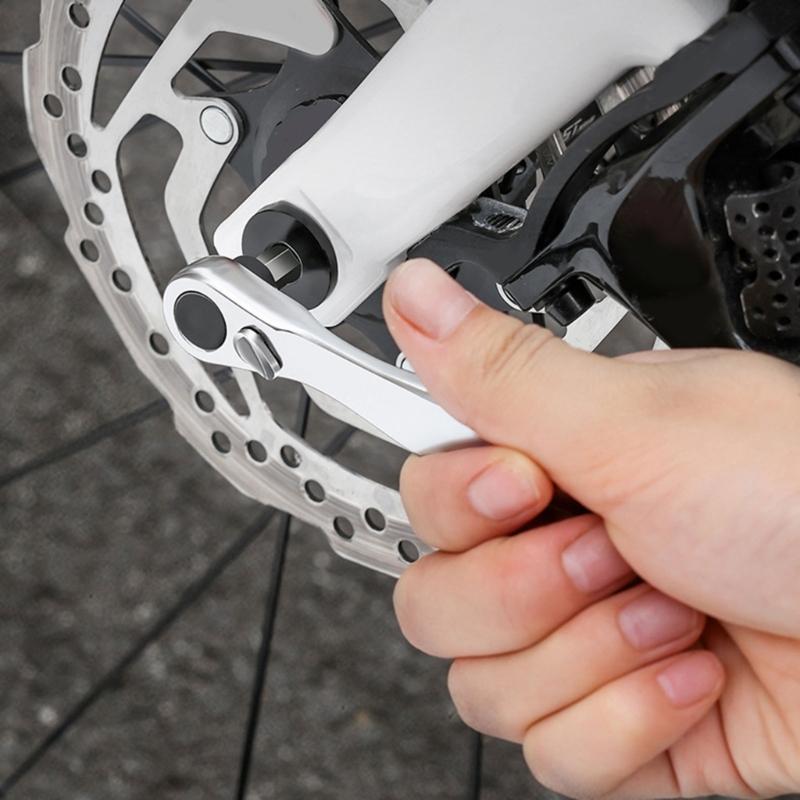 Compacts Folded Bike Tool Set 15 Functions Including Steel Ratchets Wrenches and Emergencies Tire Repair Accessories