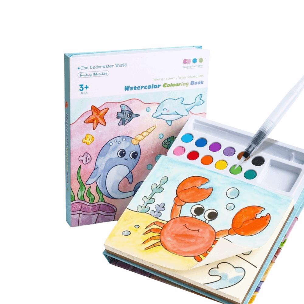 Gouache Art Blank Doodle Book Set Creative Pocket Drawing Book Coloring Book Art Painting Supplies Set 2
