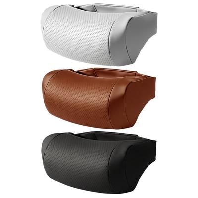 Comfortable Supportive Car Headrest Support Pillow With Ventilated Leather Cover Suitable For Any Time Of Year Neck Relief