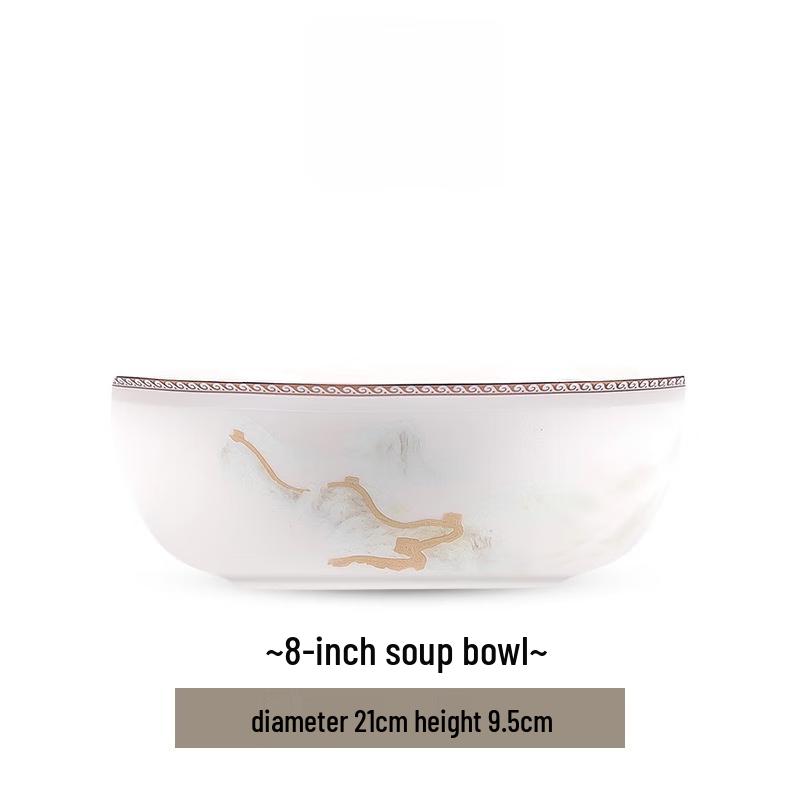 

Modranka New Chinese Style Ceramic Soup Bowl