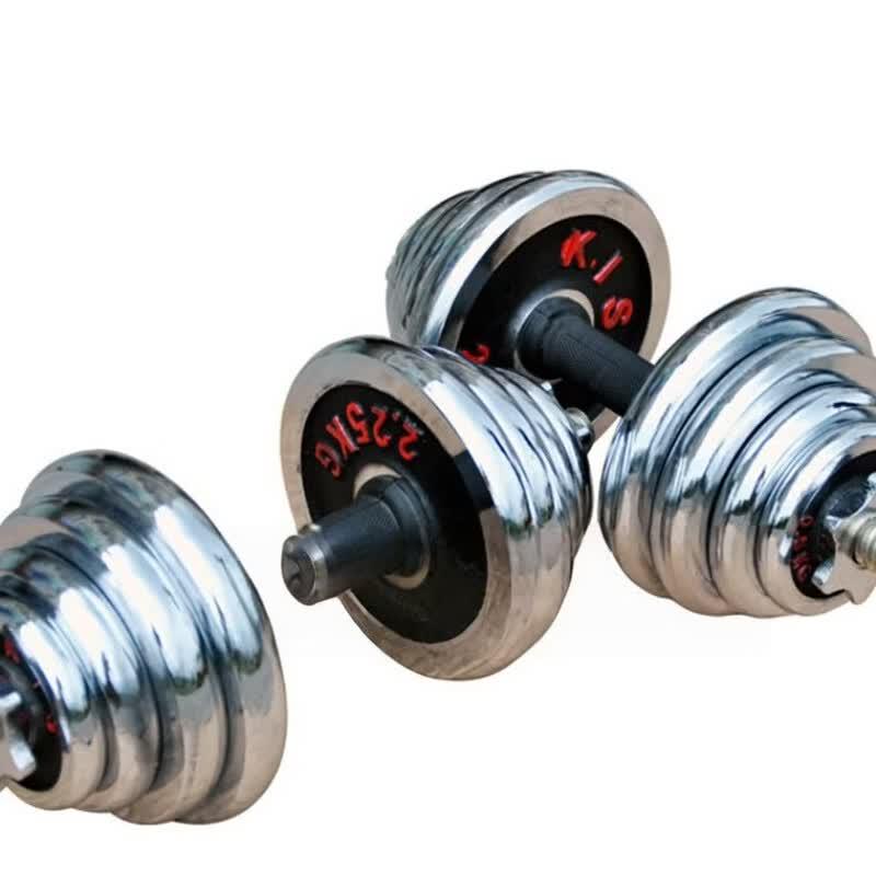 TLXT Solid Cast Iron Electroplated Dumbbell Set