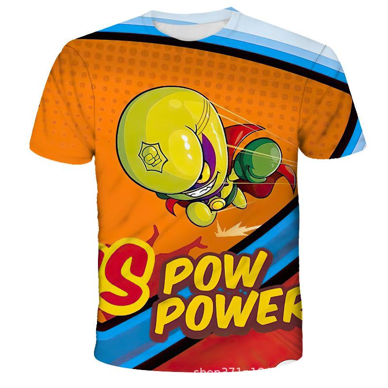 Cartoon Animation Printed Children's Clothing Top Fashionable Comfortable Short-sleeved Casual T-Shirts Boys