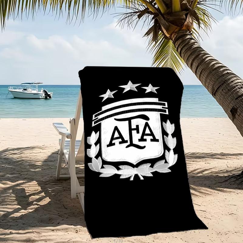 Beach Towel with Argentina Football Pattern - soft,absorbent,machine washable Lightweight&Modern,swimming,Travel Essentials