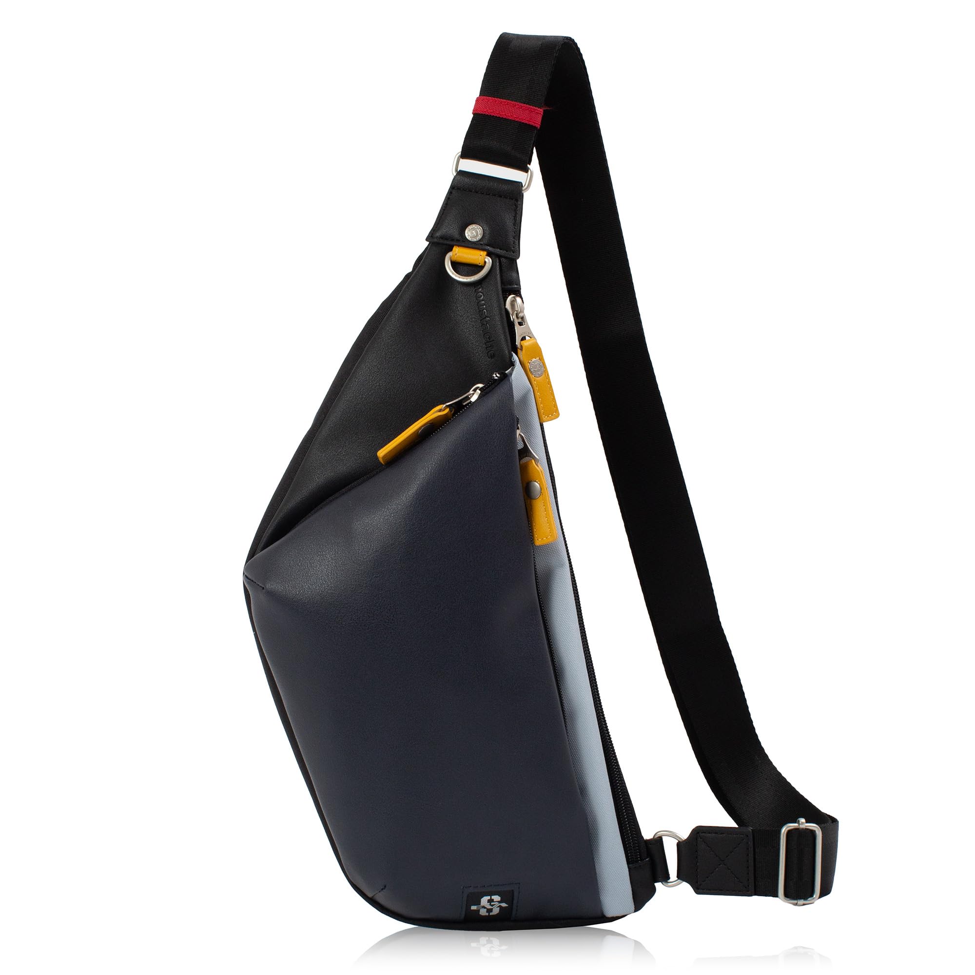 

Moustache Evangelion Collaboration Body Synthetic Leather and Bag, Thin, Polyester, JEZ-4486 (Navy)