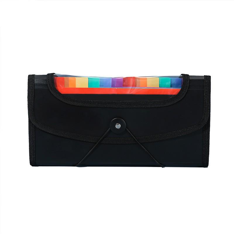 Colored Edge 13-Layer Accordion B6 Bill and Invoice Organizer