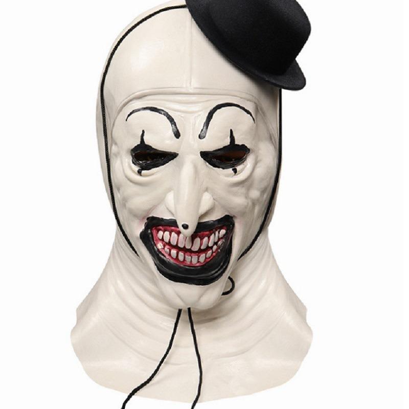 New Soul-Shattering Clown Mask Cosplay Halloween Horror Masquerade Costume Hat Clown Headgear