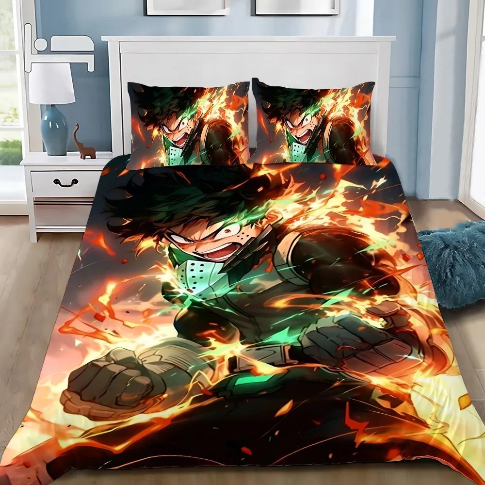 My Hero Academia Bedding Set,Single Twin Full Queen King Size,Baby Cartoon Bed Set Kid Bedroom Bedding Sets
