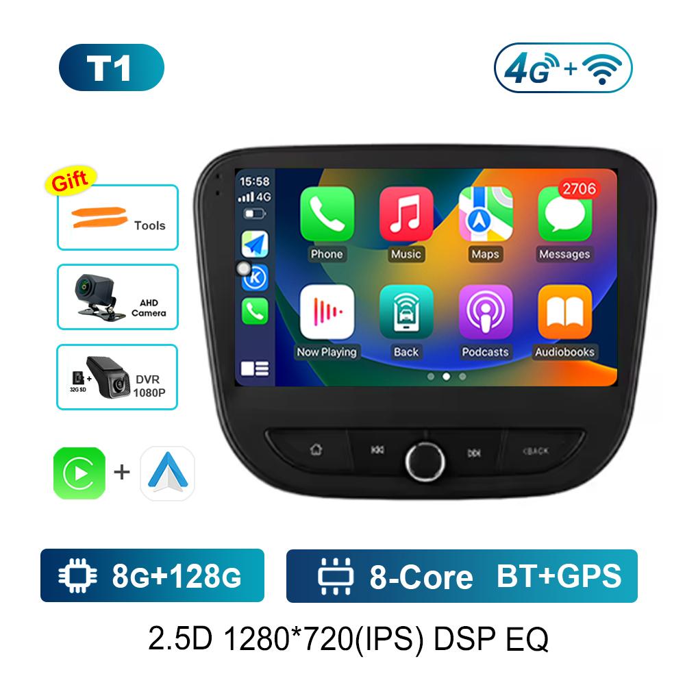 Carplay DSP Stereo Android Intelligent System for Chevrolet Malibu 9 2015 - 2022 Navi GPS Car Video Multimedia Player WiFi+4G