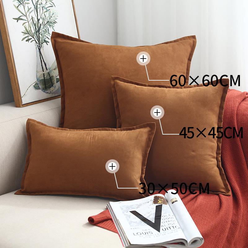 Față de pernă pătrată cu volane, lux nordic ușor, pentru canapea sau pat