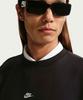 NIKE Sportswear Club Oversized French Terry Crewneck Sweatshirt M - Black:White / If0748-010