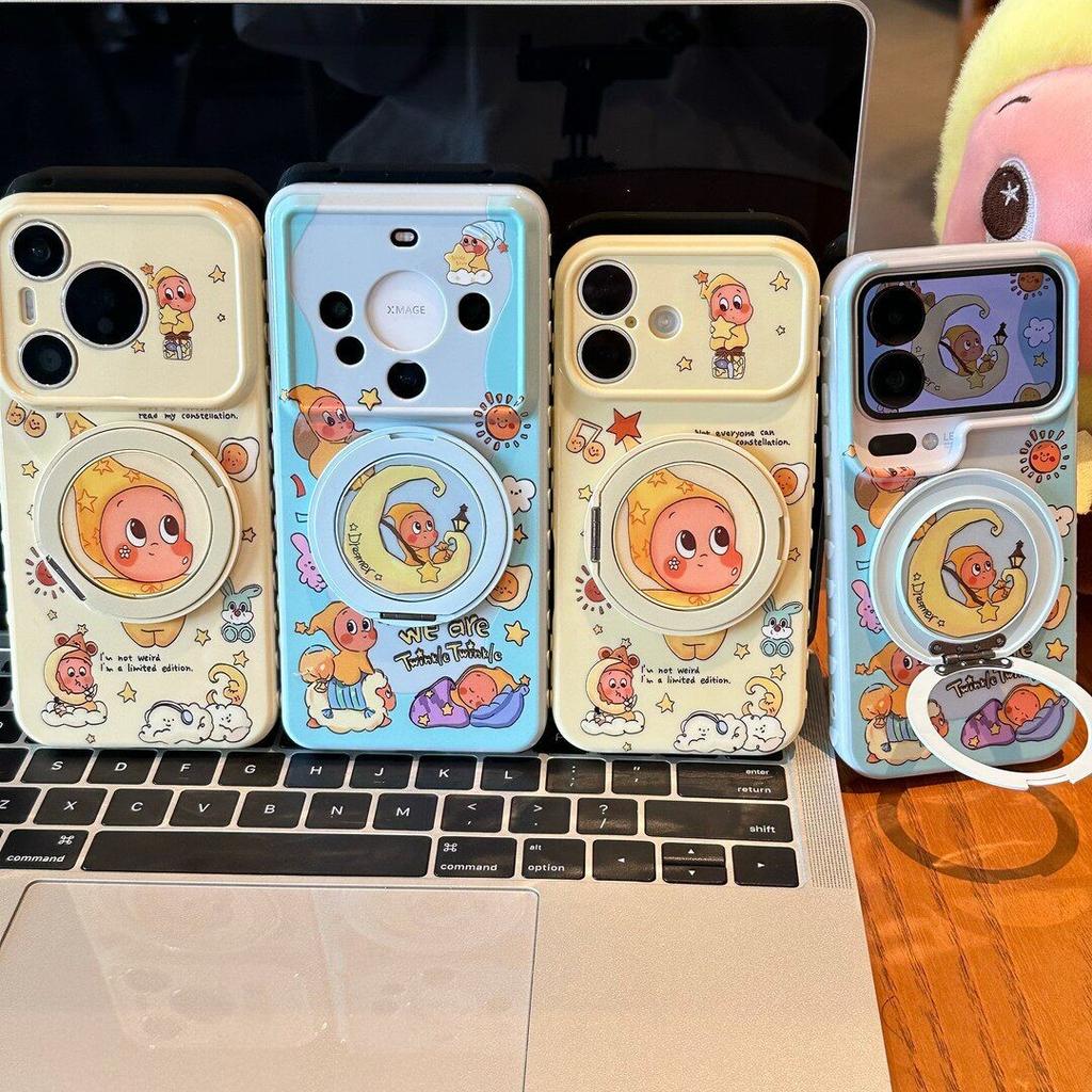 Cute and cute stars are suitable for Apple 11promax mobile phone case, high-value 111 bracket for girls, Huawei Xiaomi.