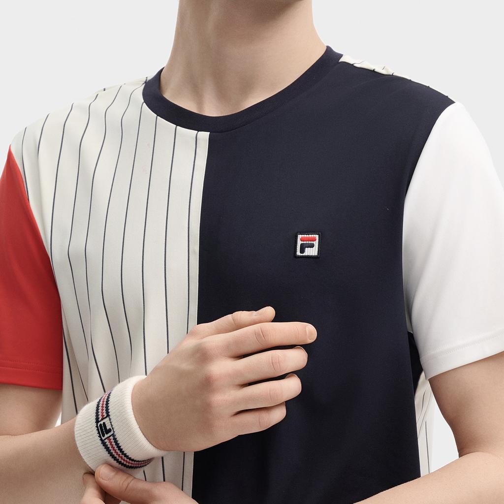 New FILA T Shirts Men's Cloud White F11M437106FWT