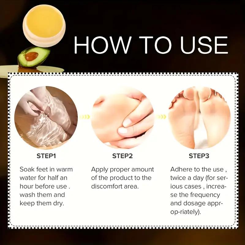 Foot Cream for Dry & Cracked Feet - Prevents Fissures, Deeply Moisturizing, Leaves Feet Smooth & Soft, Enriched with Plant Squalane