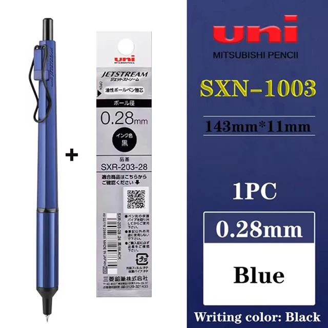Uni Jetstream Business Pens 0.28/0.38mm Super Fine Nib Quick-drying Non-inking Oil Ballpoint Pen Anti-roll Rod Write Accessories