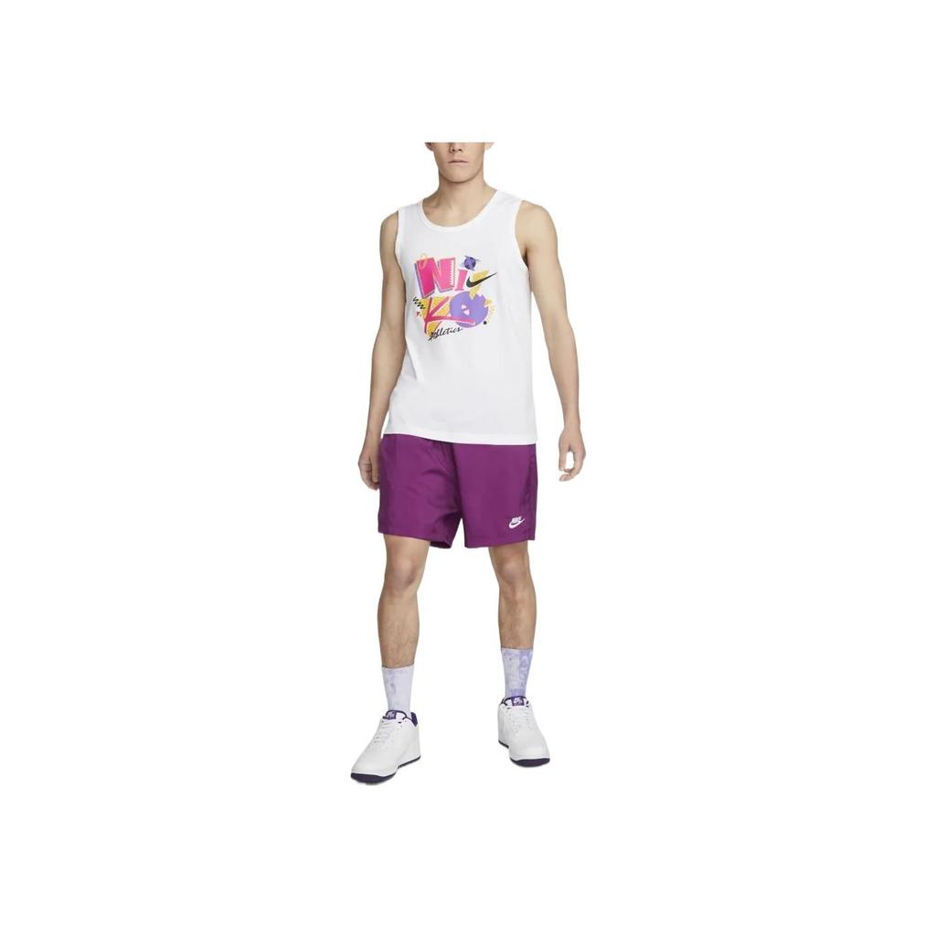 Nike Dri-FIT Letter Logo Print Sports Sleeveless Tank Top Men Tops White DM6262-100