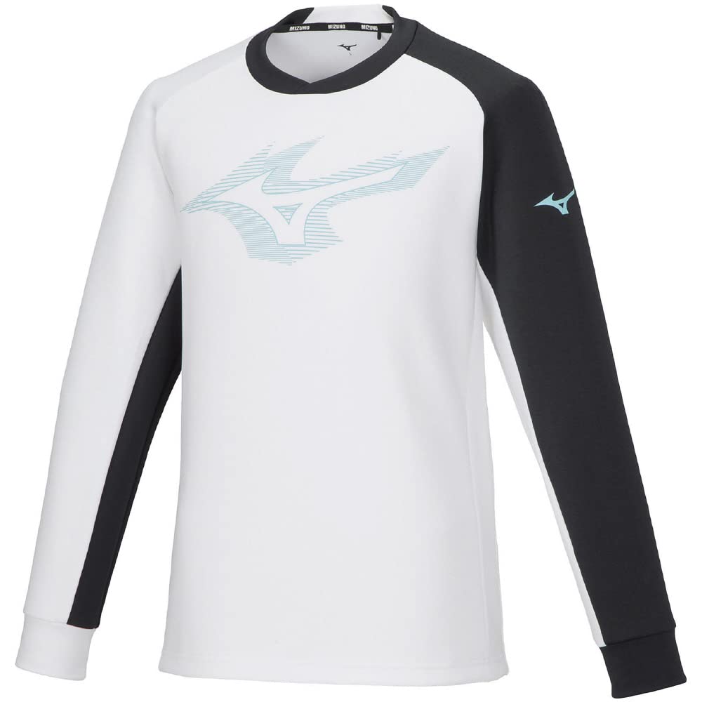 Mizuno Tennis Wear Stretch Long Size XS Sweatshirt, Sleeve, 62JCA005, White,