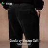 FIRS Men's Retro Corduroy Straight Leg Casual Pants
