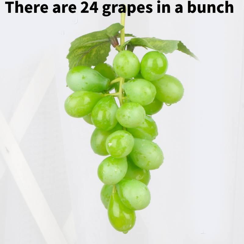 Grapes Simulation Fruit Plastic  Toy Vine Prop Photography Decoration Tools