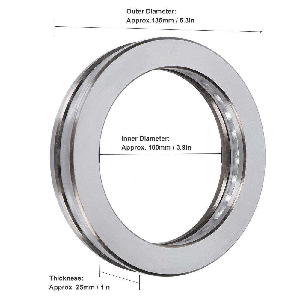 Axial Thrust Ball Bearing High Accuracy Plane Pressure Industrial Accessories 51120