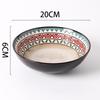 Regal Underglaze Floral Ceramic Soup & Ramen Bowl