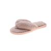 Fashion Women Fluffy Flip Flops Winter Outdoor Slippers Non Slip Flat Sandals Open Toe Large Size