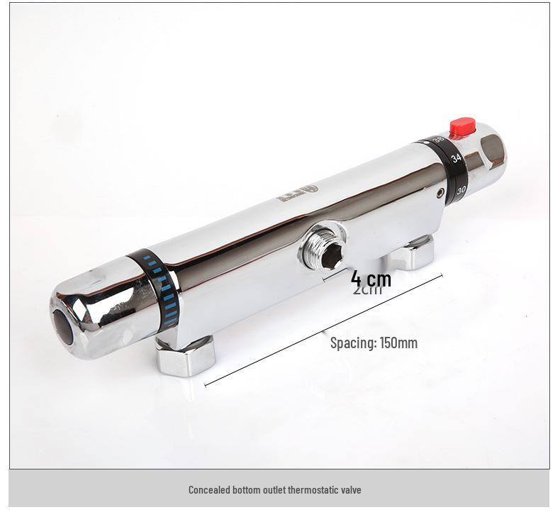 All-Copper Concealed Thermostatic Shower Mixer Valve for Solar Water Heater