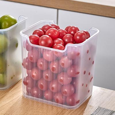 Scatola portaoggetti per porta del frigorifero Organizer per porta laterale del frigorifero Contenitore trasparente per alimenti per verdura