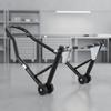 HeavyDuty Motorcycle Front Wheel Stand | Sturdy Tubular Iron Frame, Secure Clamp, Support
