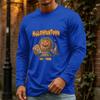 Men's Halloween Long Sleeve Neck Casual Pullover T-Shirt for Party and Holiday