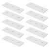 10 Stück Aluminium Flache Verbindungsplatten Flache Gerade Reparatur Verbindungsplatten 3030 - 3 Löcher