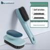 Nordic Style Soft Bristle Shoe and Laundry Brush with Long Handle - Gentle Cleaning for Shoes and Clothes