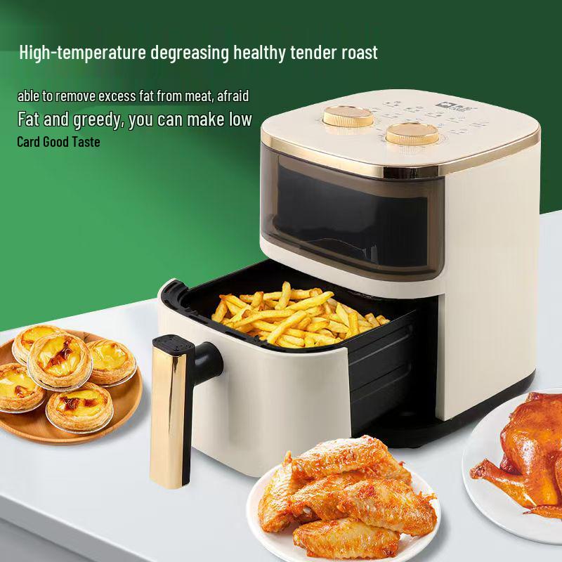 Camel 6L Smart Multifunktions-Heißluftfritteuse: Großes Fassungsvermögen, Rauchfrei, Vollautomatischer Elektroofen