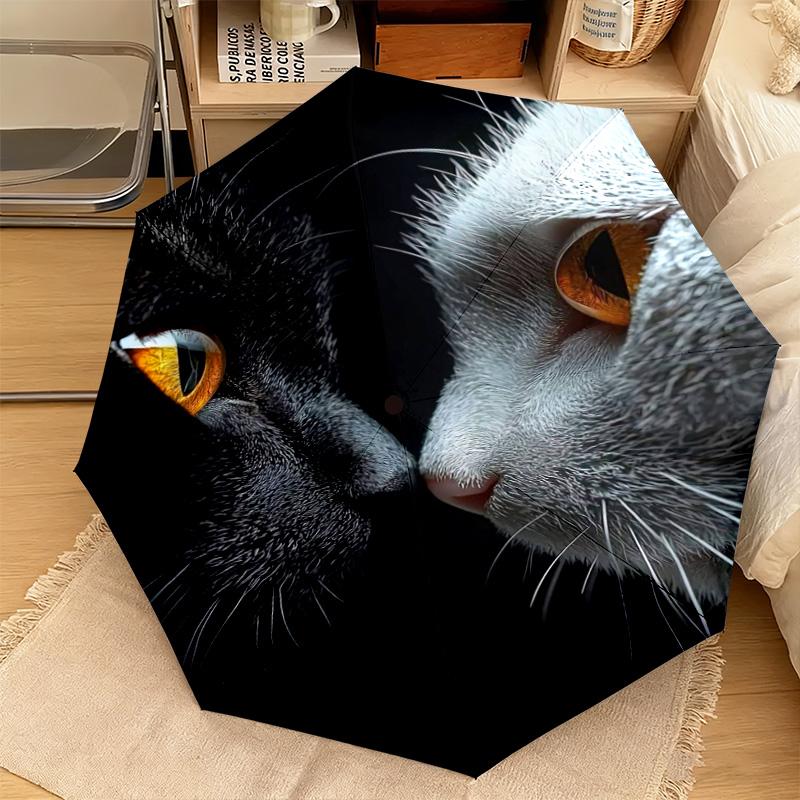 1PC Cats Automatic Umbrella - Suitable Travel Outdoor Portable Umbrella Birthday Gift Daily Essentials