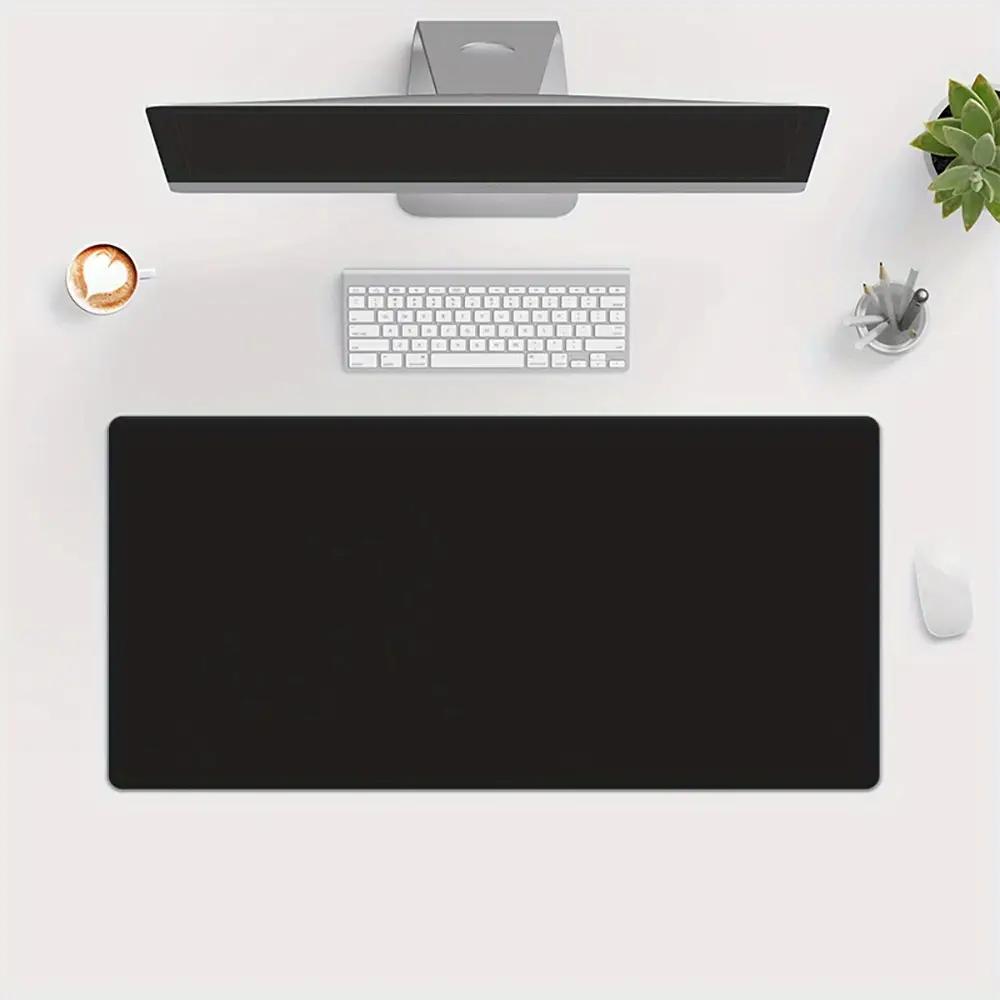 XXL Mouse Pad Black Mousepad Gamer Lager Computer PC Desk Mat Keyboard Anime Office Carpet Playmat Kawaii Extended Rug