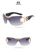 Large Frameless Y2K Sunglasses 2022 - Futuristic Sporty Design