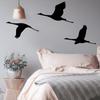 3Pcs/set Cartoon Bird Hanging Pendant Black Metal Hanging Ornaments Wild Goose Wall Pendant  Bedroom