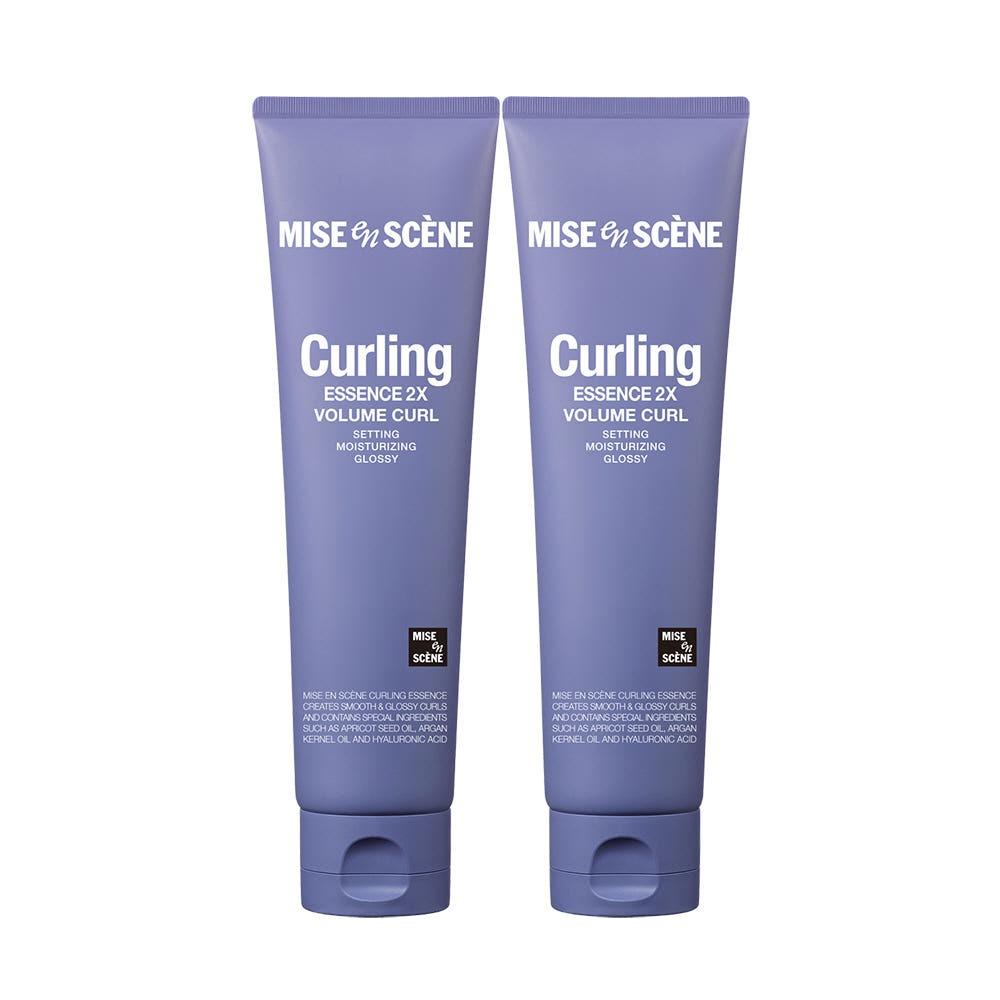 Mise en scene Curling Perfume Hair Essence 2X Volume Curl Cream Duo Set 150ml x 2 - Bouncy Curls & Wave Styling