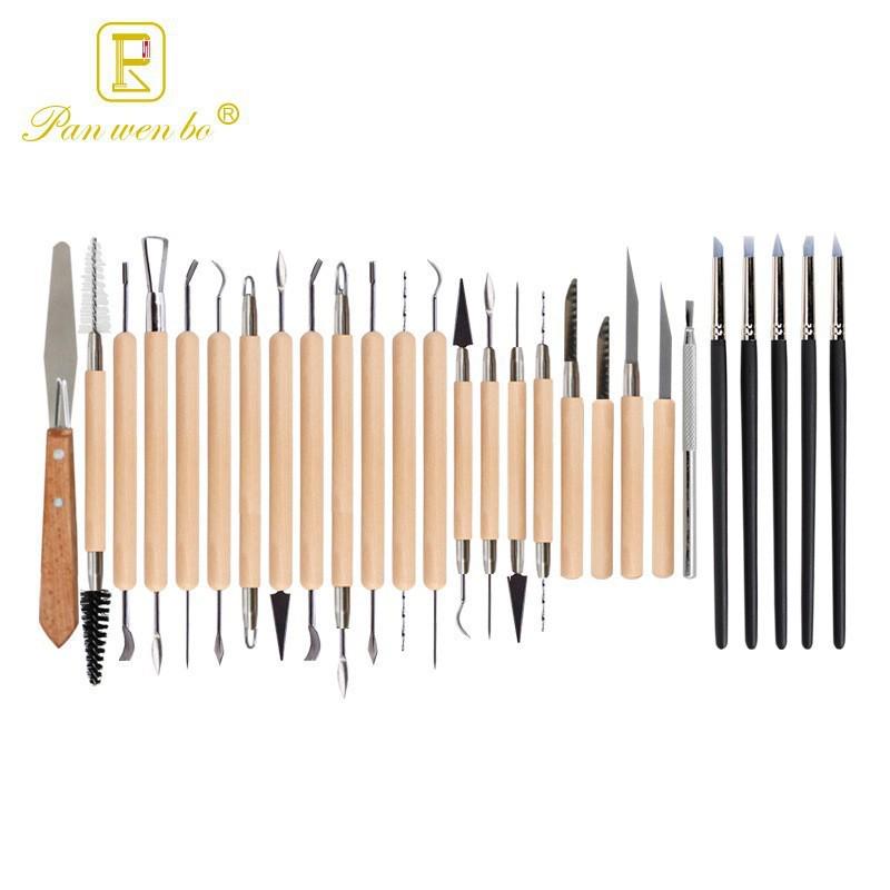 61-teiliges Keramikset: Rundstab, Holz- & Trimmesser, Schaber, Doppelseitiges Silikon, Acrylstäbe