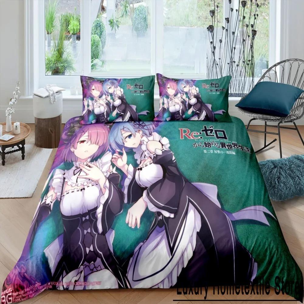 

Anime Girls Kawaii Bedding Set Cartoon Duvet Cover Twin Queen King Size Soft Comforter Home Decor Gift 70x133cm 2pcs